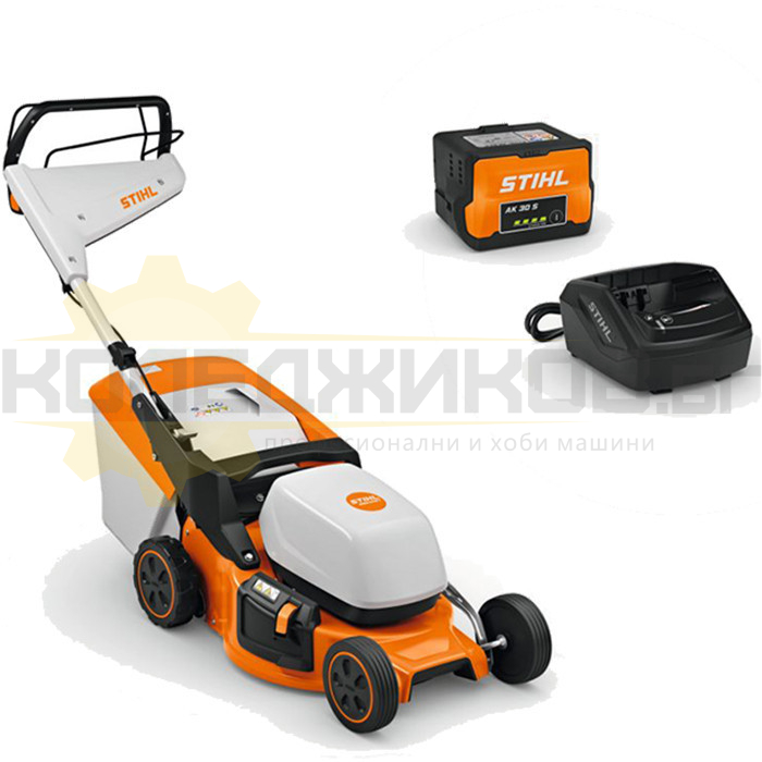 Акумулаторна косачка за трева STIHL RMA 248.3 Set II, 36V, 5 Ah, 1200W, 46 см., 55 л - 