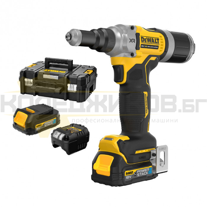 Акумулаторна нитачка DeWALT DCF414E2GT-QW Set, 18V, 2x2 Ah 20000 N - 