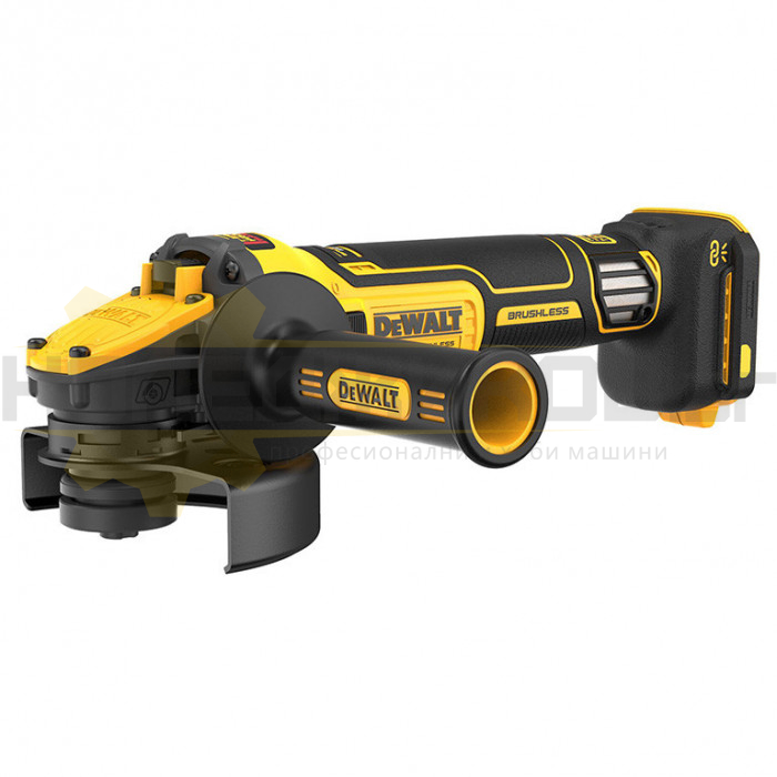 Акумулаторен ъглошлайф DeWALT DCG409VSNT-XJ SOLO, 18V, 125 мм., 3000-9000 об/мин - 