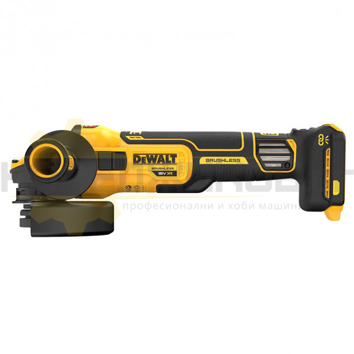 Акумулаторен ъглошлайф DeWALT DCG409VSNT-XJ SOLO, 18V, 125 мм., 3000-9000 об/мин - 