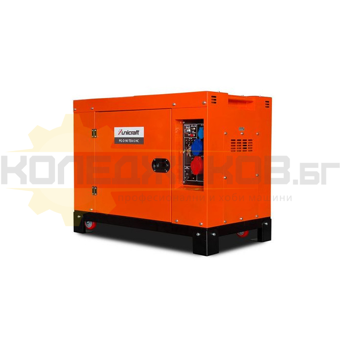 Дизелов трифазен/монофазен генератор за ток UNICRAFT PG-D 90 TEA-S HC, 230V-7.3kW / 400V-8.5kW, AVR - 