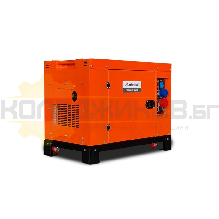 Дизелов трифазен/монофазен генератор за ток UNICRAFT PG-D 90 TEA-S HC, 230V-7.3kW / 400V-8.5kW, AVR - 