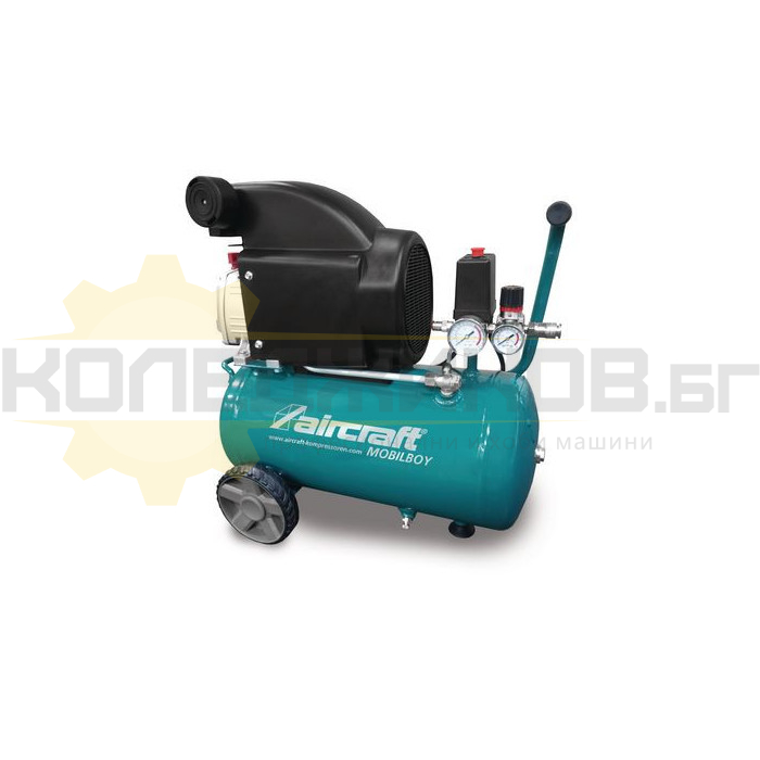 Компресор за въздух AIRCRAFT MOBILBOY 261/24 E, 1550W, 260 л/мин., 24 л - 