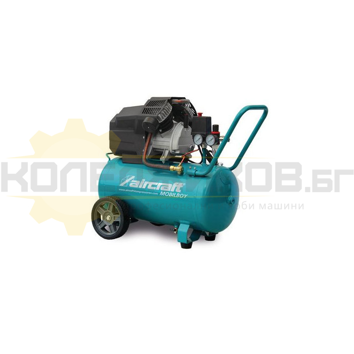 Компресор за въздух AIRCRAFT MOBILBOY 401/50 E, 2300W, 400 л/мин., 50 л - 