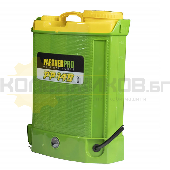 Акумулаторна пръскачка PARTNERPRO PP-14B, 12V, 8 Ah, 5.5 bar, 14 л - 