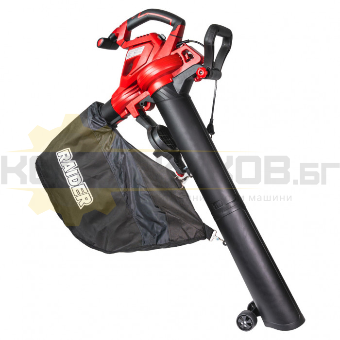 Електрическа духалка за листа - листосъбирач RAIDER RD-EBV05, 3000W, 320 км/ч, 45 л - 