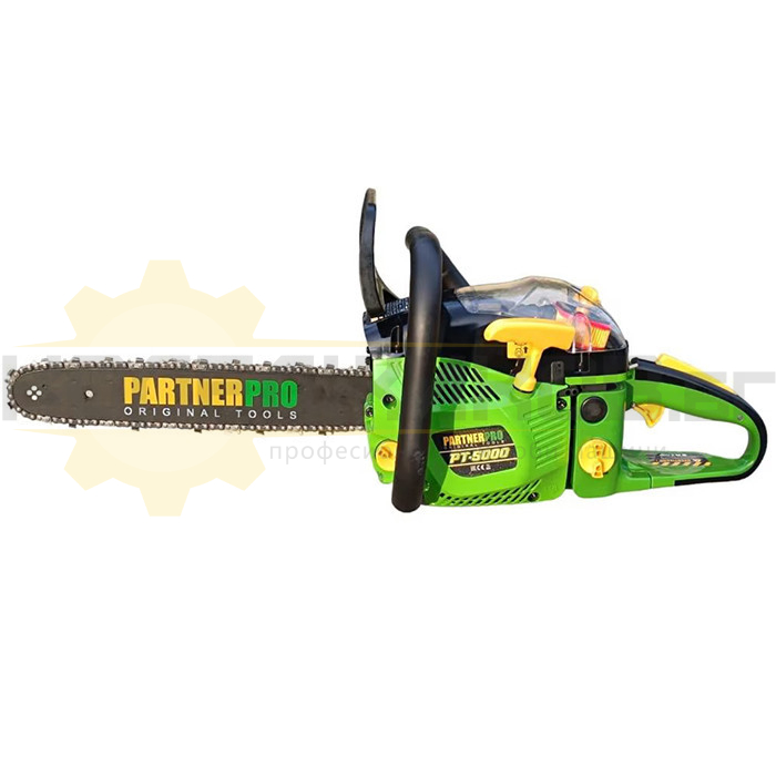 Бензинова резачка за дърва PARTNERPRO PT-5000, 38 см., 2900W/3.1 к.с., 58 куб.см - 