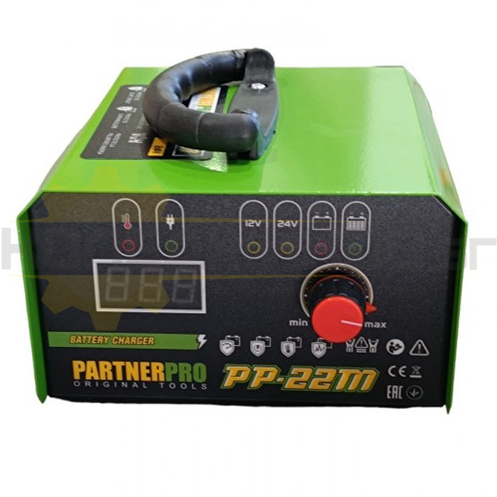 Зарядно устройство за акумулатор PARTNERPRO PP-22M, 350/520W, 12-24V, 10-400/270 Ah - 