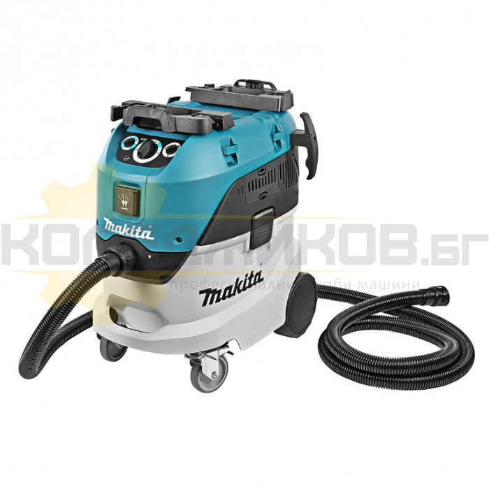 Професионална прахосмукачка за сухо и мокро почистване MAKITA VC4210MX, 1200W, 250 mbar, 4500 л/мин., 34 л - 