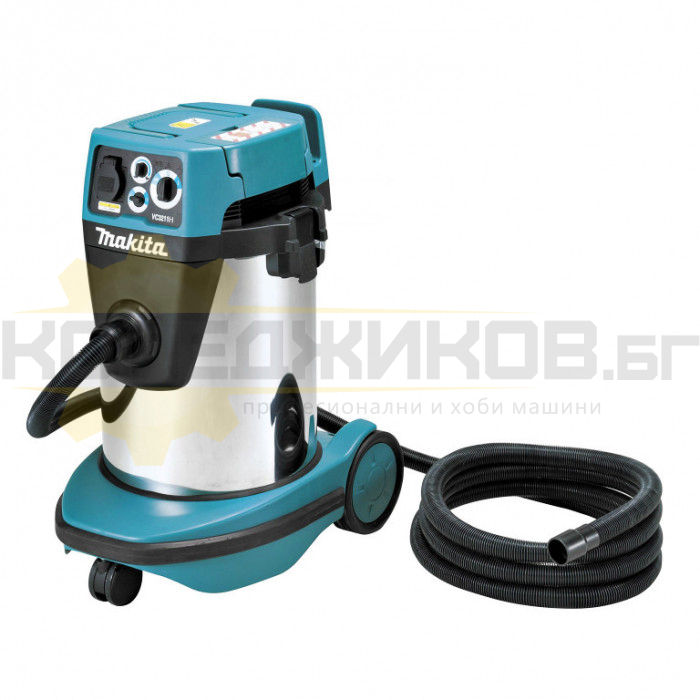 Професионална прахосмукачка за сухо и мокро почистване MAKITA VC3211H, 1050W, 220 mbar, 3500 л/мин., 32 л - 