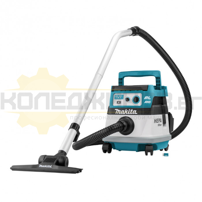 Акумулаторна прахосмукачка MAKITA DVC867LZX4 SOLO, 18+18V, 110W, 110 mbar, 2400 л/мин., 8 л - 