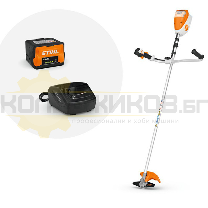 Акумулаторна коса за трева STIHL FSA 80.0 Set, 36V, 5.2 Ah - 