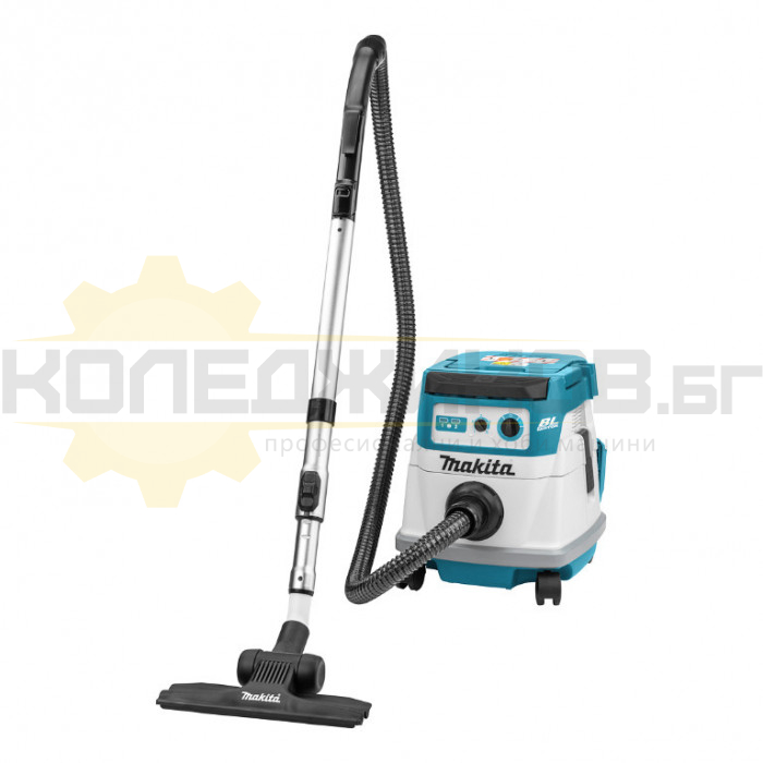 Акумулаторна прахосмукачка MAKITA DVC866LZ SOLO, 18+18V, 105W, 110 mbar, 2100 л/мин., 8 л - 