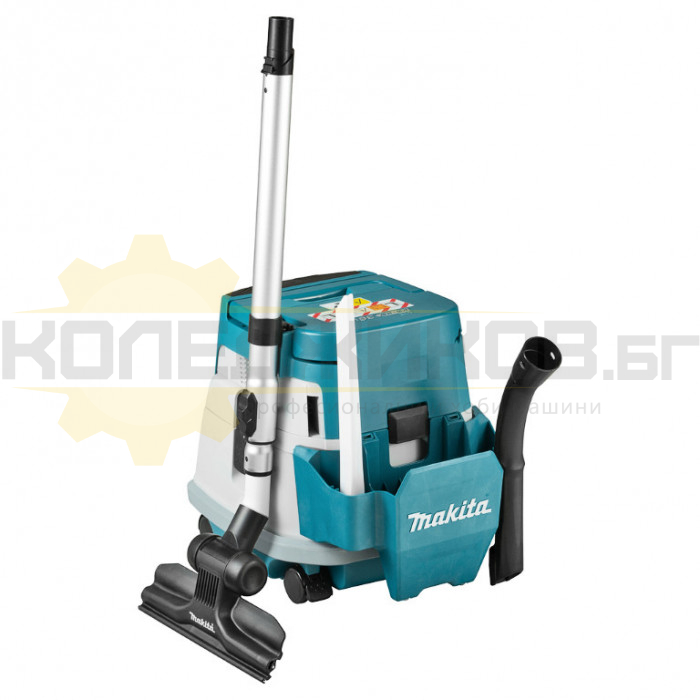 Акумулаторна прахосмукачка MAKITA DVC866LZ SOLO, 18+18V, 105W, 110 mbar, 2100 л/мин., 8 л - 