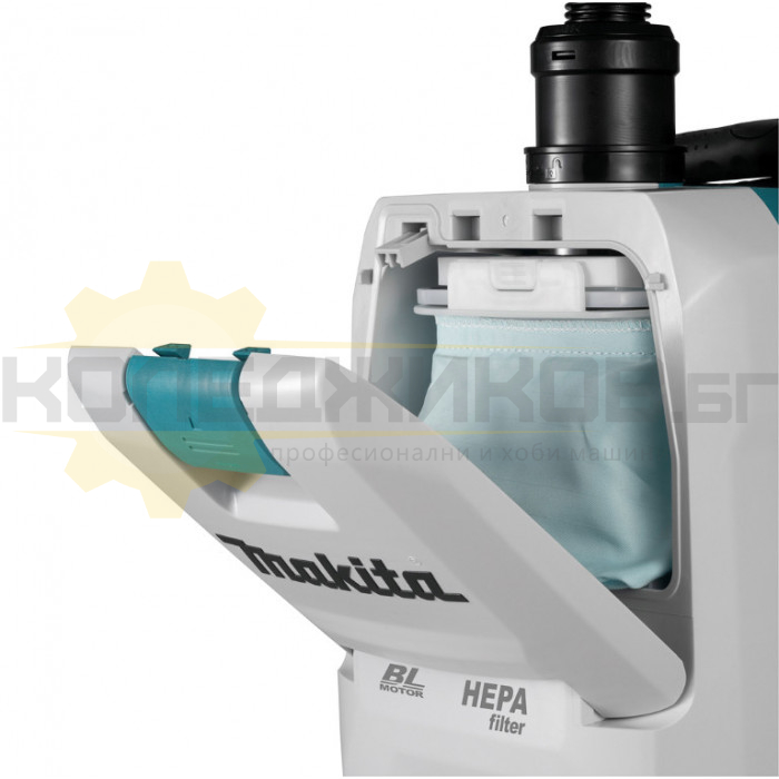 Акумулаторна прахосмукачка MAKITA VC008GZ SOLO, 40V, 195W, 2400 л/мин., 190 mbar, 2 л - 