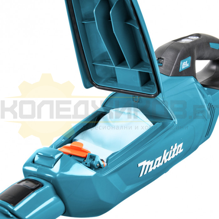 Акумулаторна прахосмукачка MAKITA CL002GA102 Set, 40V, 2x2 Ah, 210 mbar, 1200 л/мин., 0.33 л - 