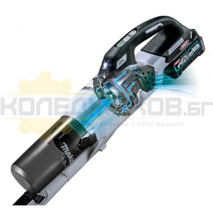 Акумулаторна прахосмукачка MAKITA CL003GZ04 SOLO, 40V, 100W, 200 mbar, 1000 л/мин., 0.25 л - 