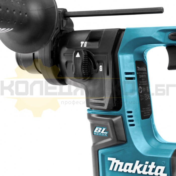 Акумулаторен перфоратор MAKITA DHR171Z SDS-Plus SOLO, 18V, 1.2 J, 4800 уд/мин., 680 об/мин - 