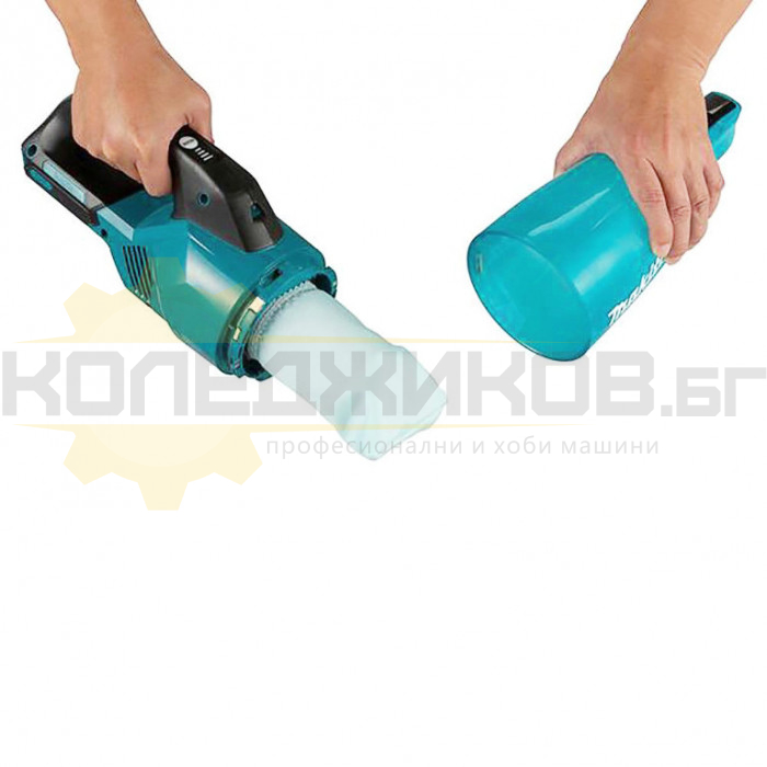 Акумулаторна прахосмукачка MAKITA CL001GZ SOLO, 40V, 125W, 210 mbar, 1200 л/мин., 0.73 л - 