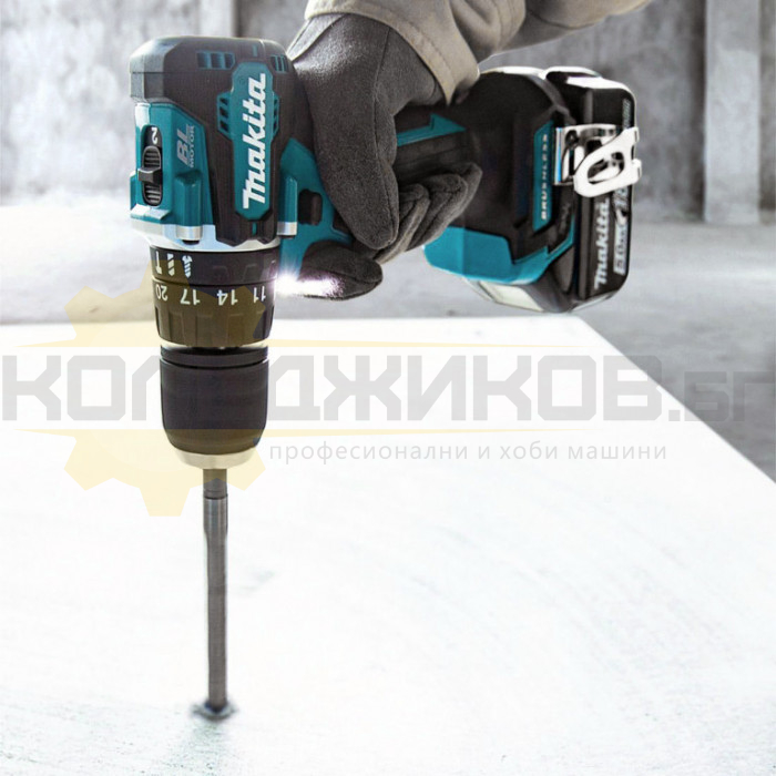 Акумулаторна бормашина / винтоверт MAKITA DDF487Z SOLO, 18V, 40 Nm, 1700 об/мин - 