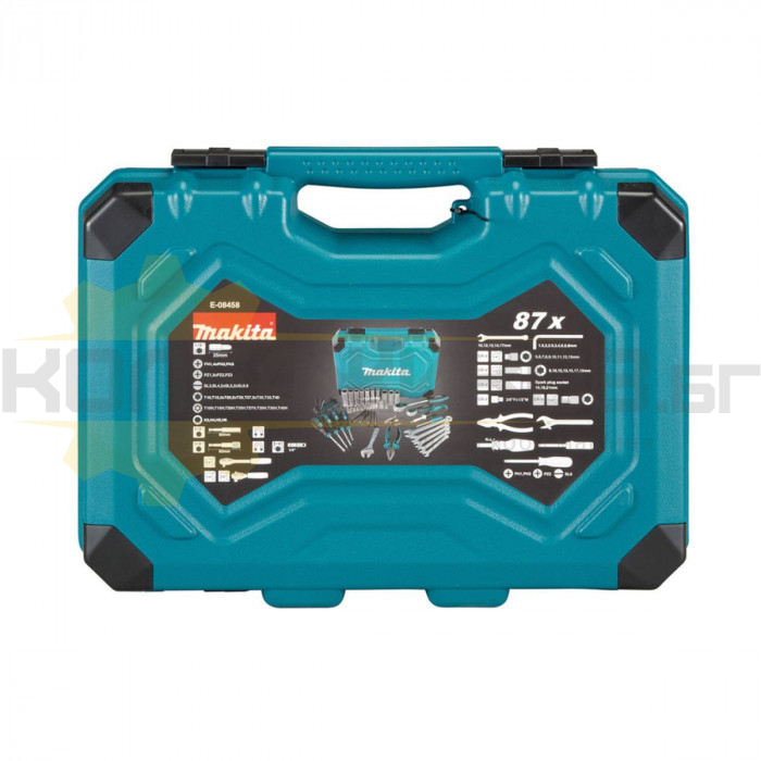 Комплект инструменти гедоре 87 части MAKITA E-08458, 1/2" и 1/4" - 