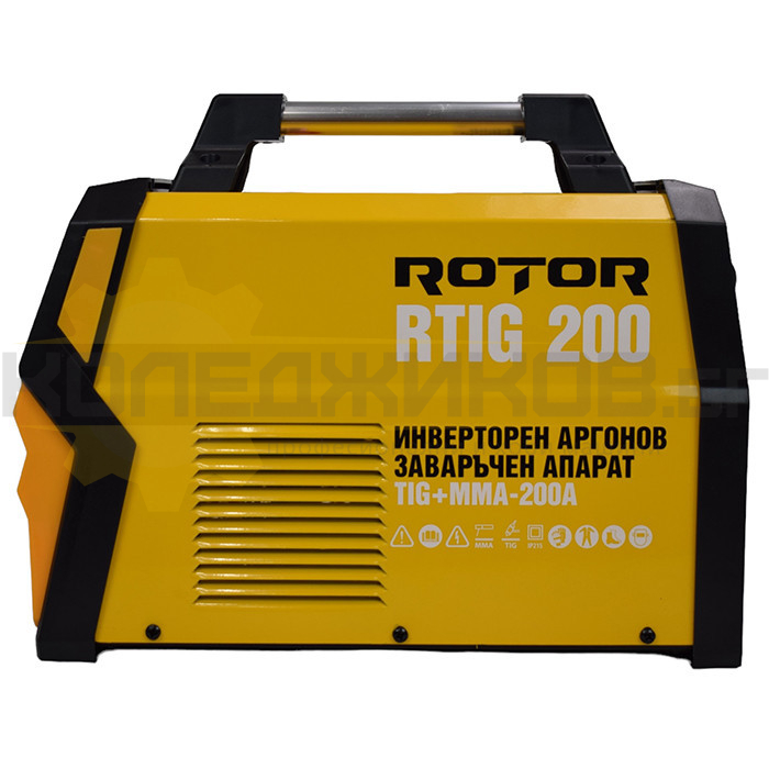 Инверторен електрожен TIG, MMA ROTOR RTIG-200, 10-200 А, 1.6-5 мм - 