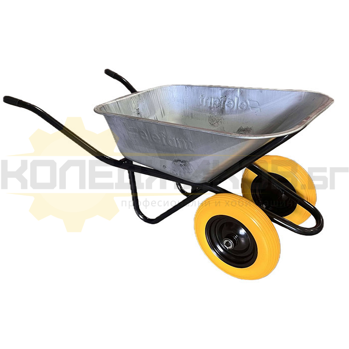 Ръчна количка ELEFANT WB6419-PU-2, 100 л, 180 кг - 