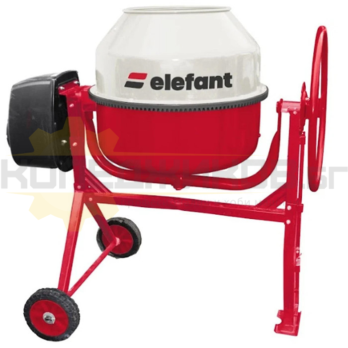 Бетонобъркачка ELEFANT EB-230L, 1200W, 29 об/мин., 230 л - 