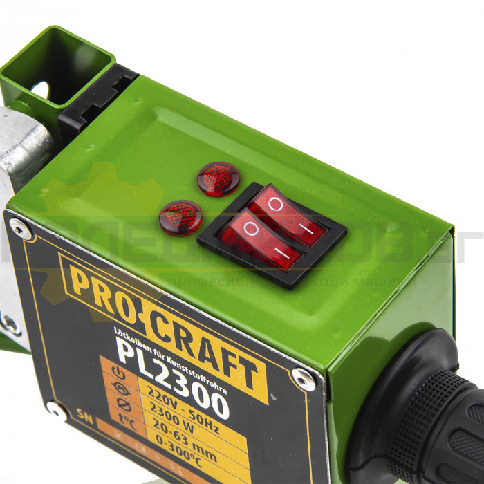 Поялник за полипропиленови тръби PROCRAFT PL2300, 1500W, 0-300°С - 