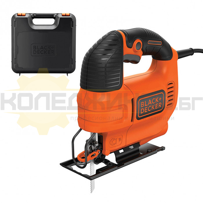 Електрически прободен трион BLACK+DECKER KS701EK-QS, 520W, 0-3000 хода/мин., 15 мм - 