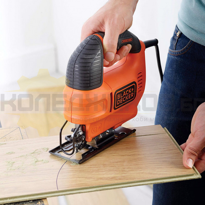 Електрически прободен трион BLACK+DECKER KS701EK-QS, 520W, 0-3000 хода/мин., 15 мм - 