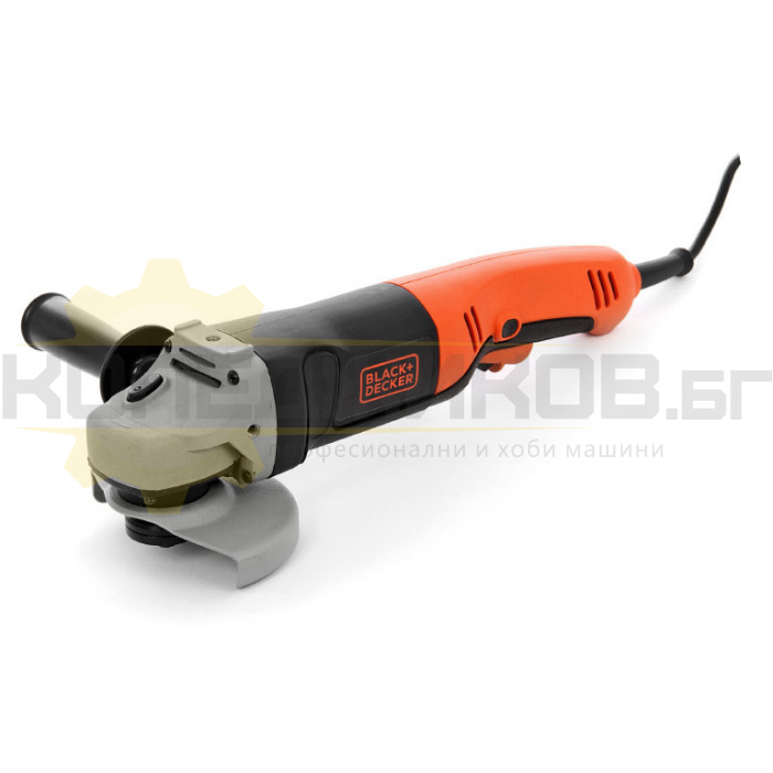 Електрически ъглошлайф BLACK+DECKER KG1202-QS, 1200W, 11000 об/мин., 125 мм - 