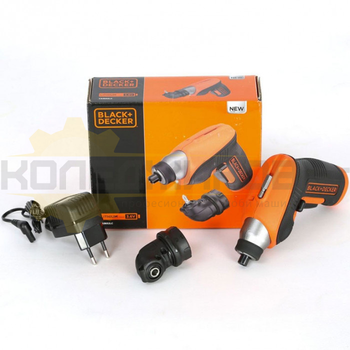 Акумулаторна отвертка BLACK+DECKER CS3652LC Set, 3.6V, 1.5 Ah, 180 об/мин., 5.5 Nm - 