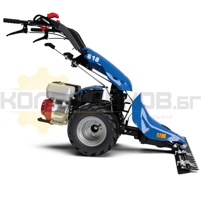 Палцова косачка за трева BCS 618 PowerSafe - Honda GP160, 163 куб.см., 4.8 к.с., 135 см - 