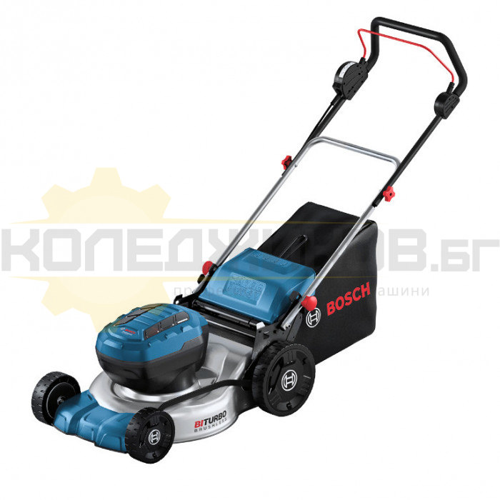 Акумулаторна косачка за трева BOSCH GRA 18V2-46 SOLO, 2x18V, 46 см., 60 л - 