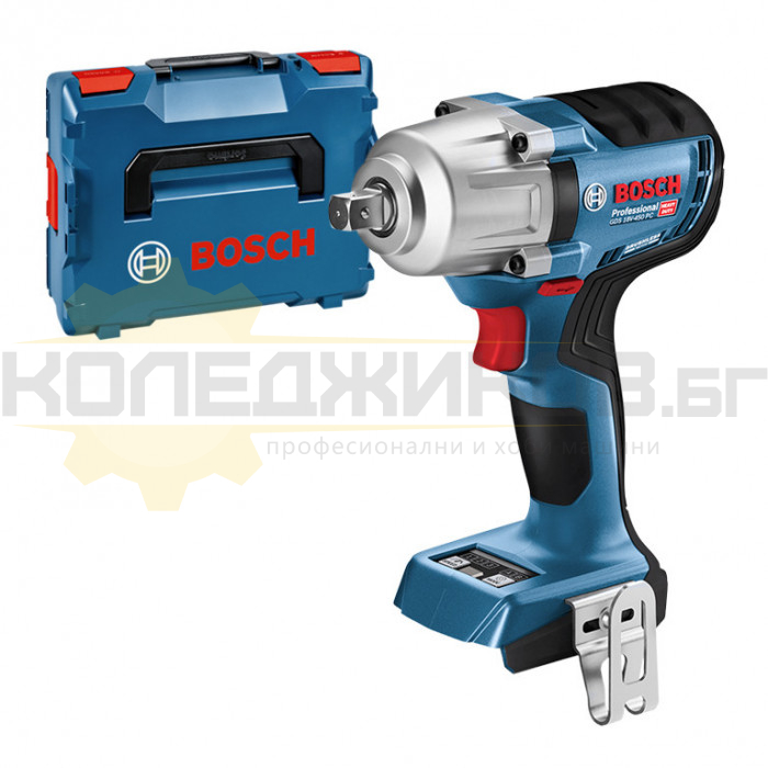 Акумулаторен ударен гайковерт BOSCH GDS 18V-450 PC SOLO, 18V, 800 Nm, 2300 об/мин., 3300 уд/мин - 