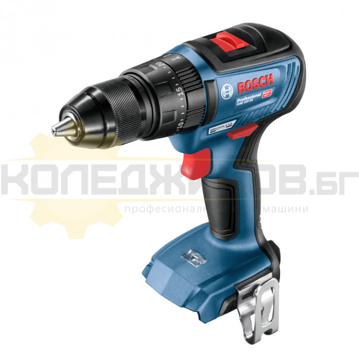 Акумулаторна бормашина / винтоверт - ударна BOSCH GSB 18V-50 SOLO, 18V, 50 Nm, 1800 об/мин., 27000 уд/мин - 