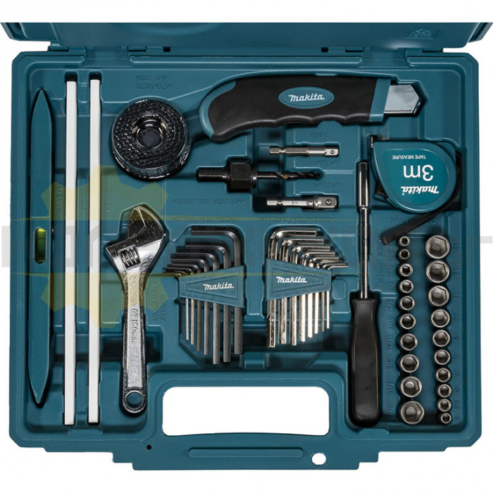 Комплект инструменти гедоре 256 части MAKITA E-11689, 1/4" - 