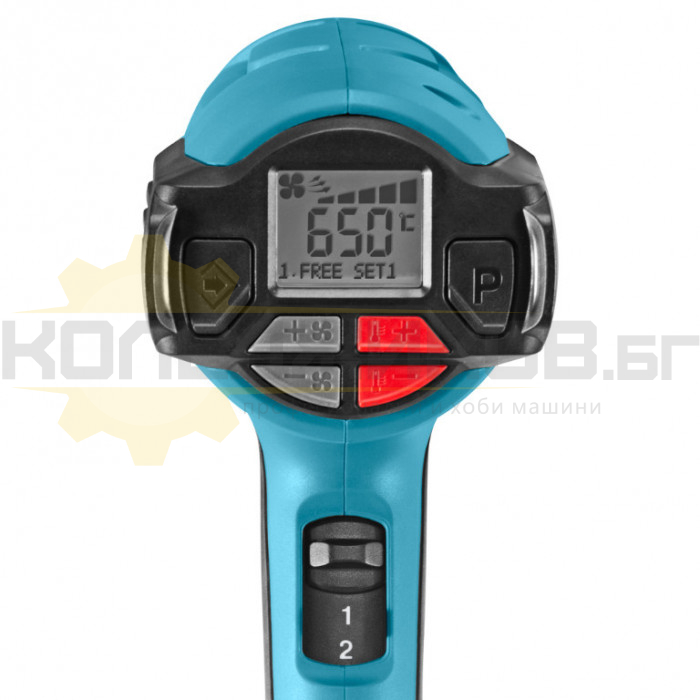 Пистолет за горещ въздух MAKITA HG6531CK, 2000W, 200-550 л/мин., 650 °C - 