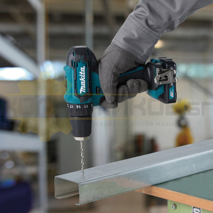 Акумулаторен винтоверт MAKITA DF333DSAE Set, 12V, 2x2 Ah, 30 Nm, 1700 об/мин - 