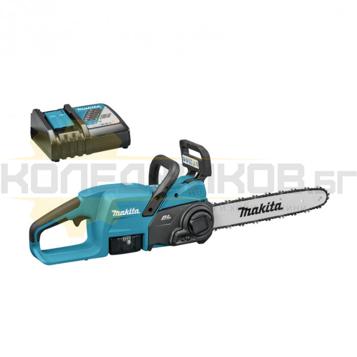 Акумулаторна резачка за дърва MAKITA DUC357RT Set, 18V, 5 Ah, 7.7 м/сек., 35 см - 