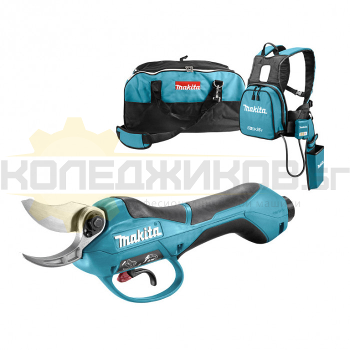 Акумулаторна ножица за клони и храсти с раница MAKITA DUP362Z SOLO, 36V, 33 мм - 