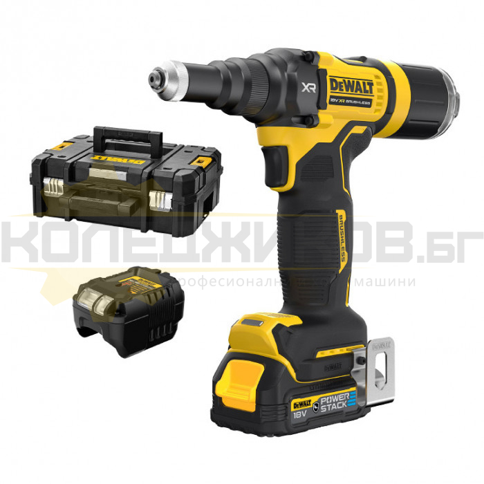 Акумулаторна нитачка DeWALT DCF403E1GT-QW Set, 18V, 1.7 Ah 10000 N - 