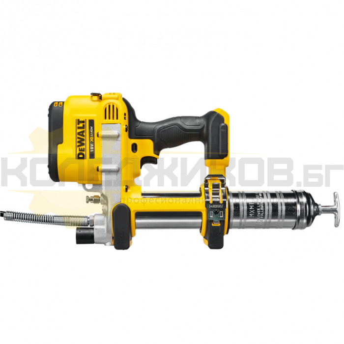 Акумулаторен такаламит DeWALT DCGG571M1-QW Set, 18V, 4 Ah, 690 bar, 147 гр/мин - 