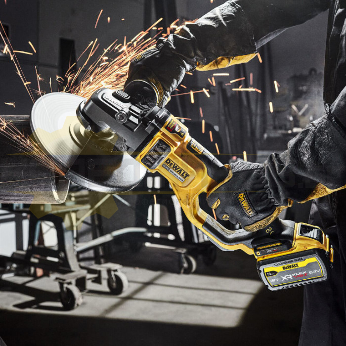 Акумулаторен ъглошлайф DeWALT DCG460N-XJ SOLO, 54V, 230 мм., 6000 об/мин - 