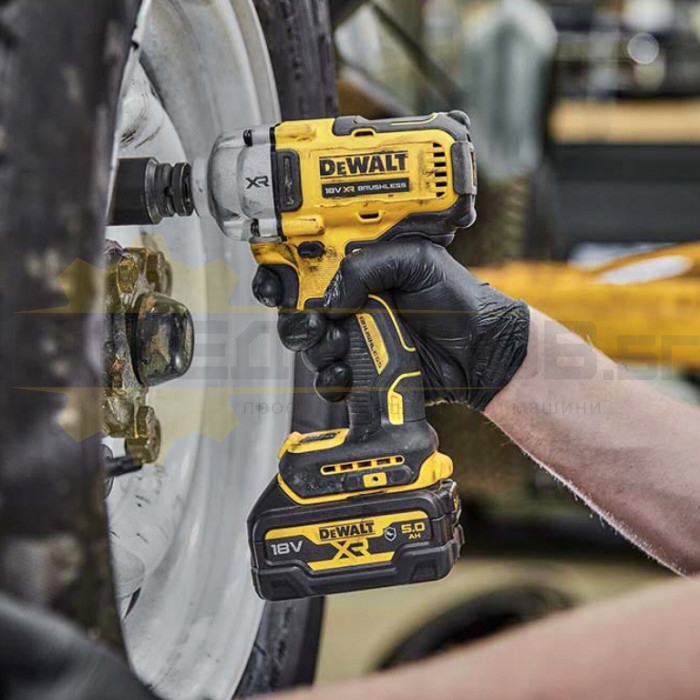 Акумулаторен ударен гайковерт DeWALT DCF891N-XJ SOLO, 18V, 1084 Nm, 2000 об/мин., 3250 уд/мин - 