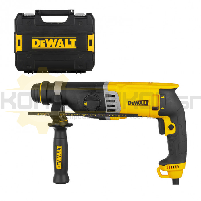 Електрически перфоратор DeWALT D25143K-KS SDS-plus, 900W, 3 J, 5340 уд/мин., 1450 об/мин - 