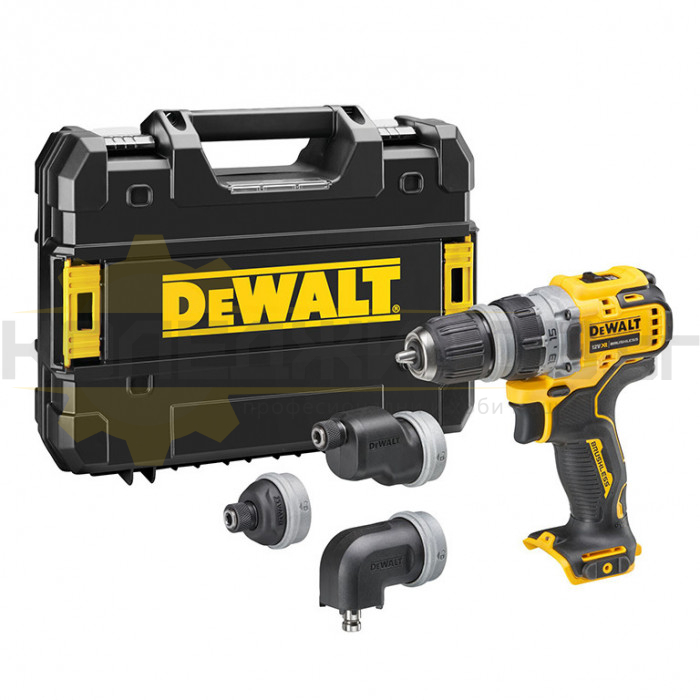 Акумулаторен винтоверт DeWALT DCD703NT-XJ SOLO, 12V, 57.5 Nm, 1500 об/мин - 