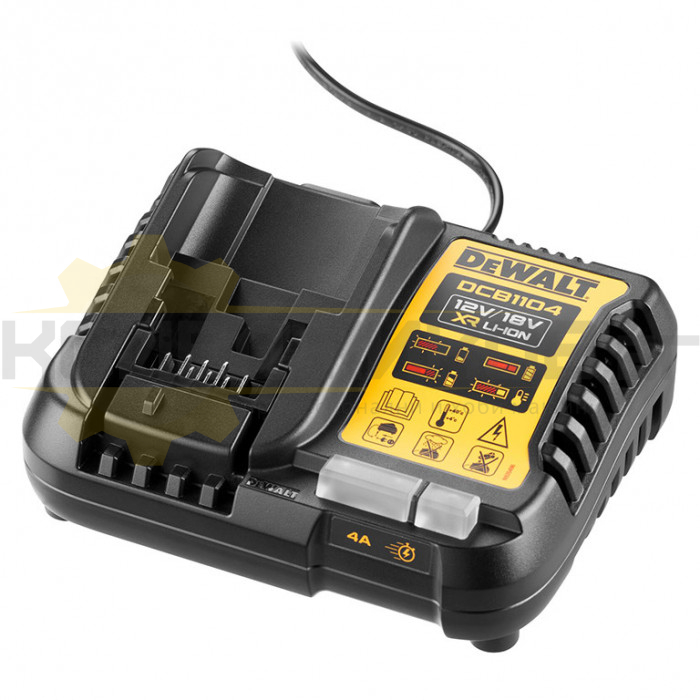 Зарядно устройство за акумулаторни батерии Li-Ion DeWALT DCB1104-QW, 12-18 V - 