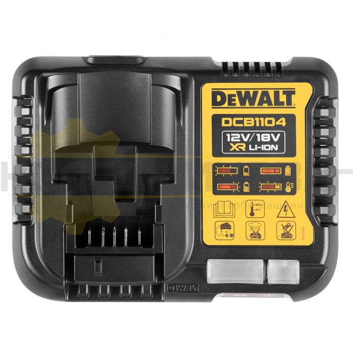 Зарядно устройство за акумулаторни батерии Li-Ion DeWALT DCB1104-QW, 12-18 V - 